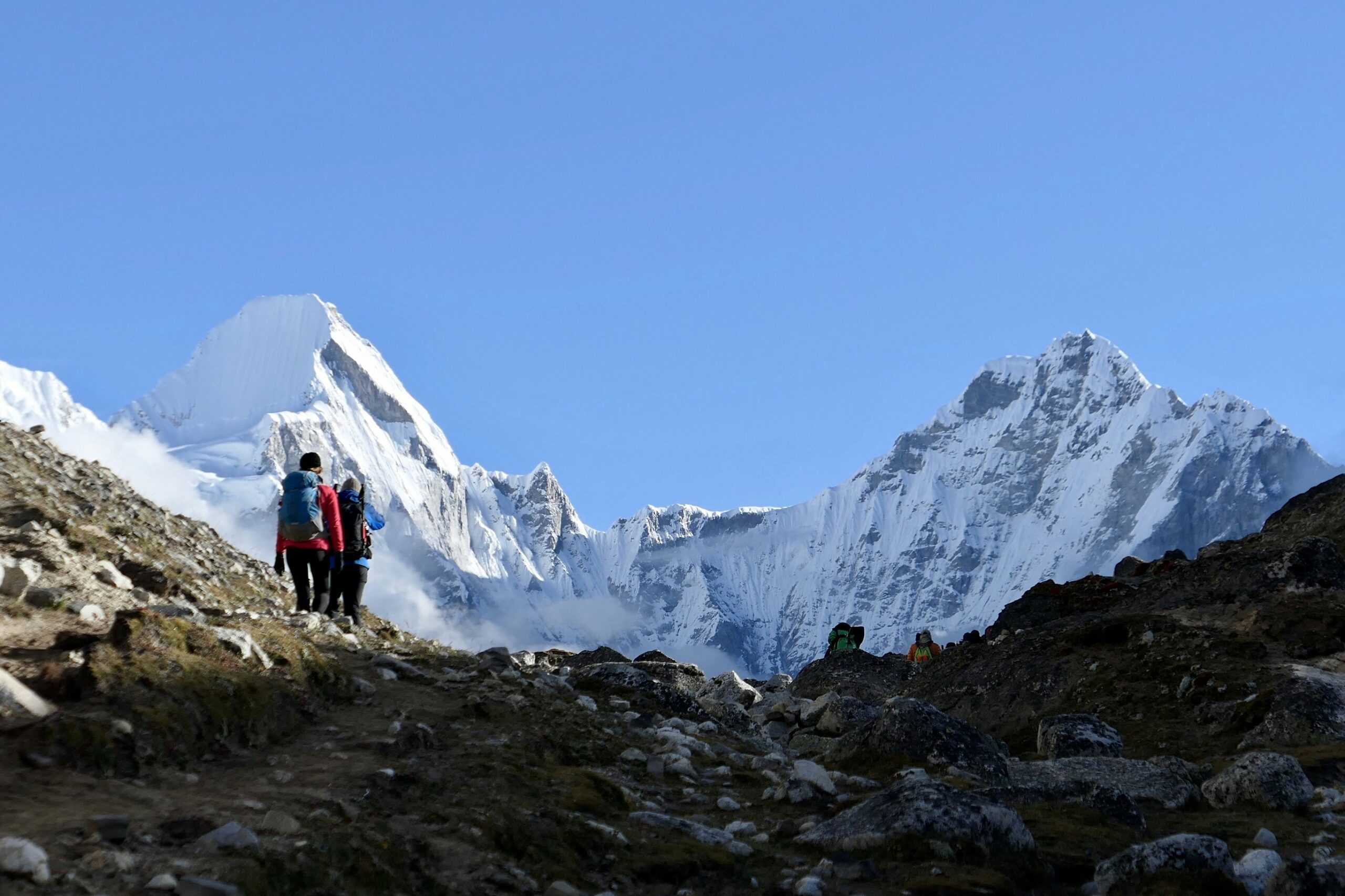 High mountain pass in the Everest region