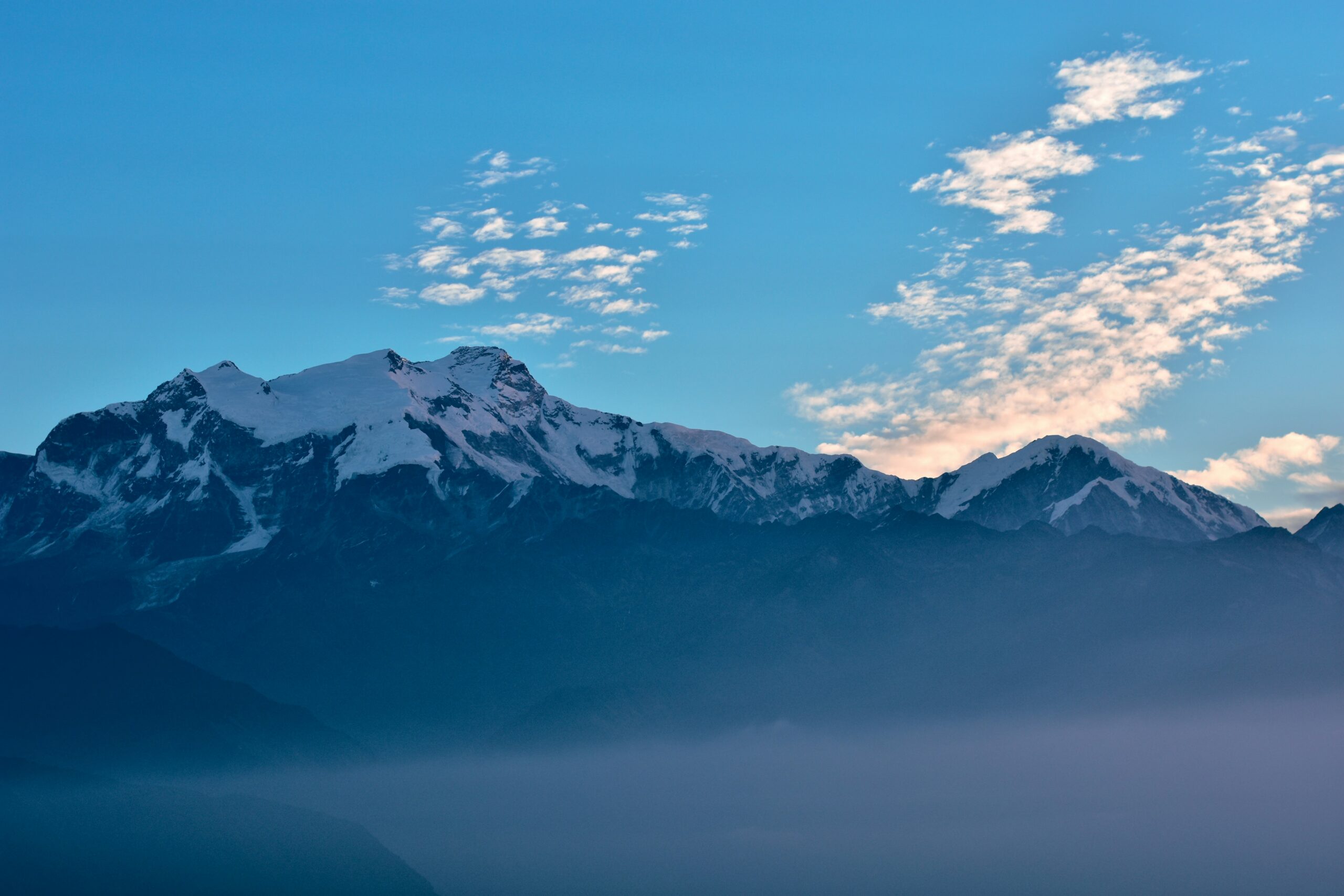 Mountain village along a Nepal trekking route