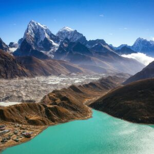 Gokyo valley, crossed on the Everest Three High Passes route, Nepal