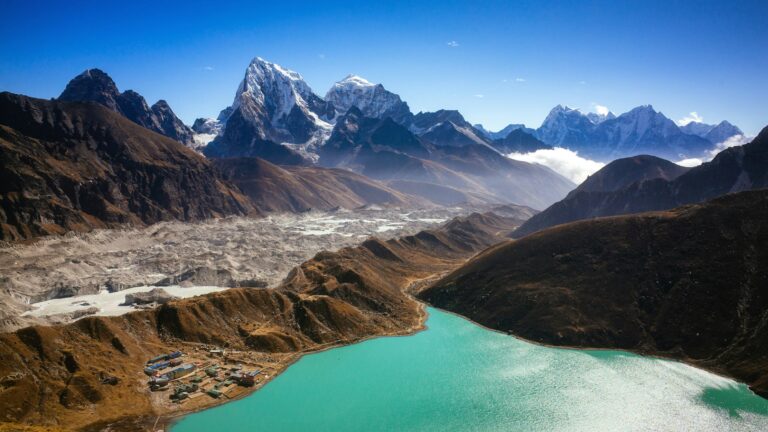 Gokyo valley, crossed on the Everest Three High Passes route, Nepal