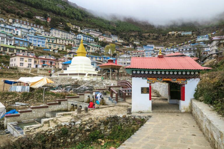Namche Bazaar, on the trail from Phaplu to Everest Base Camp, Nepal