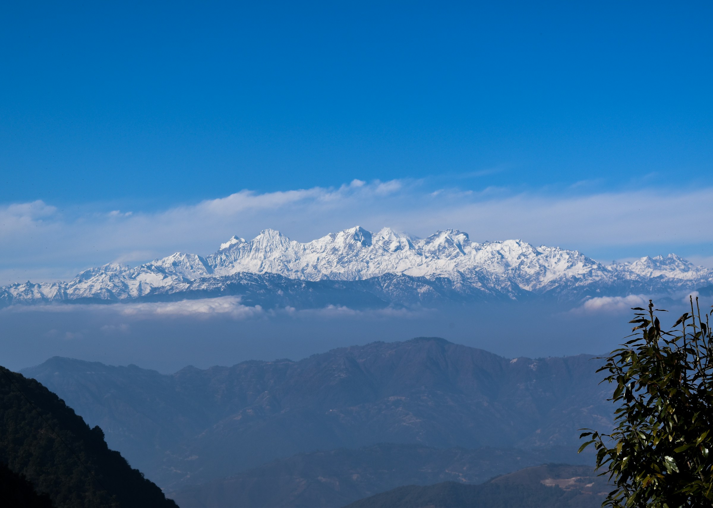 The Ganesh Himal range in north-central Nepal