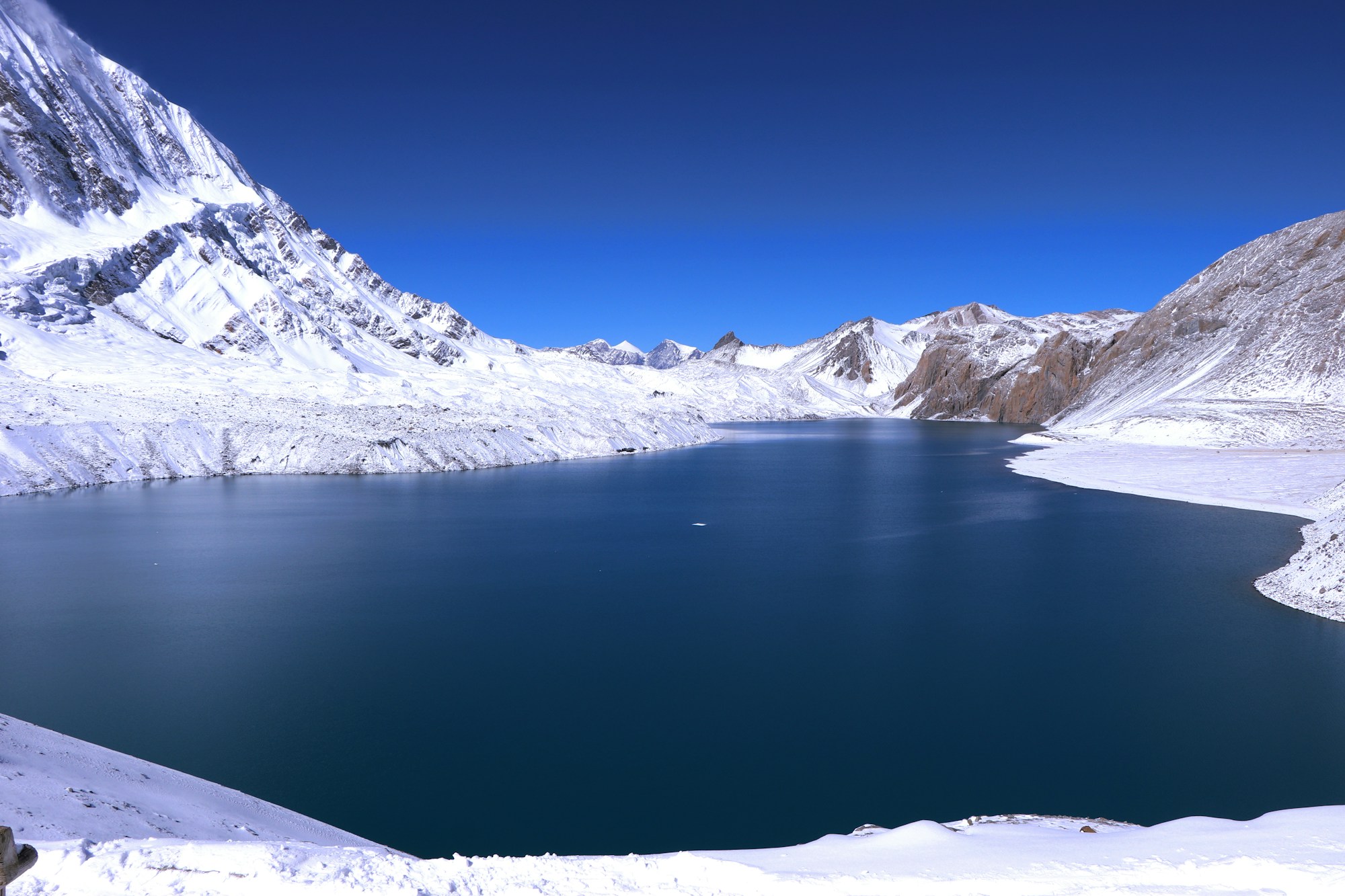 Tilicho Lake at 4,919 m, Annapurna region, Nepal