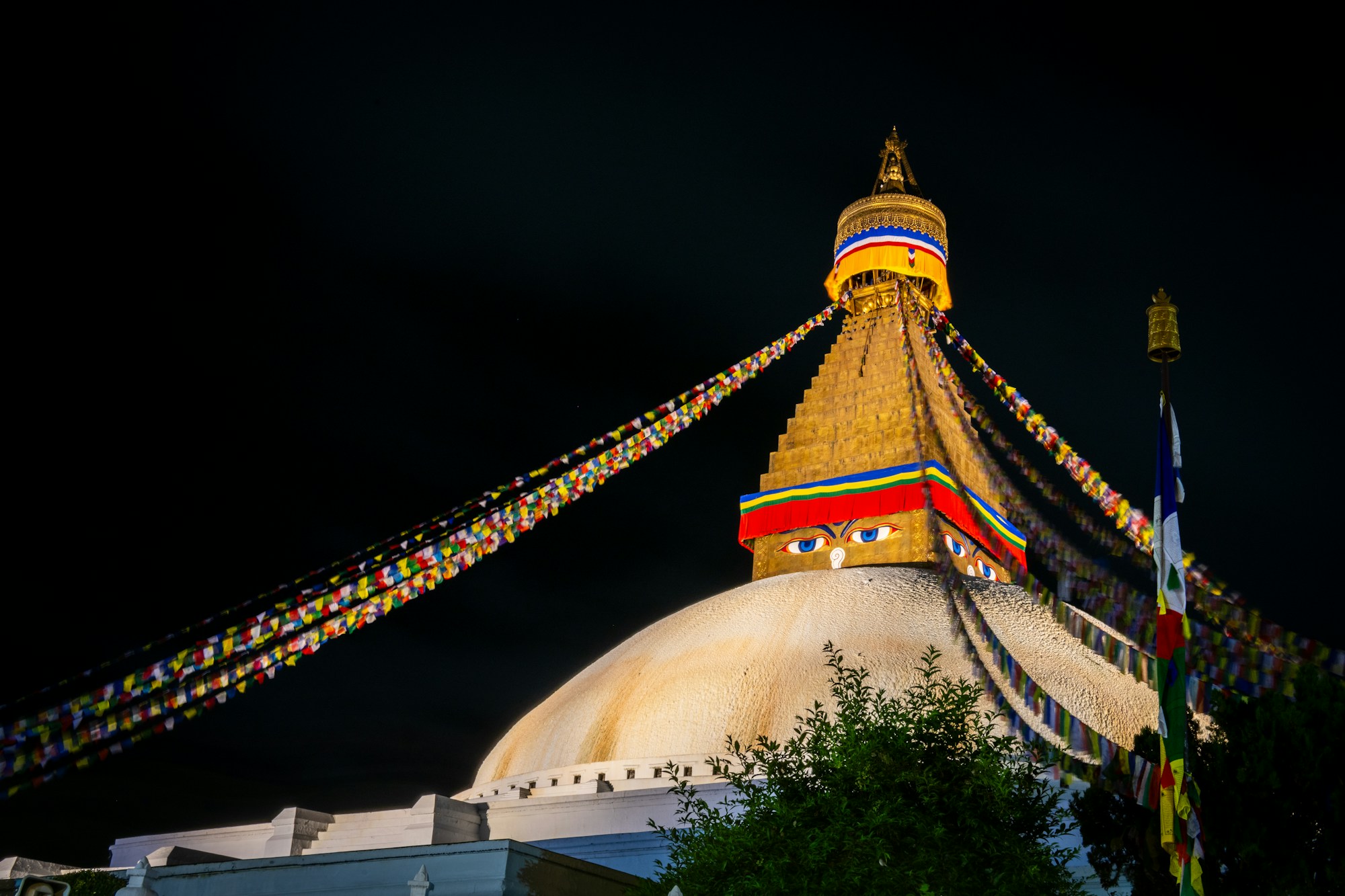 Boudhanath Stupa at dusk, Kathmandu