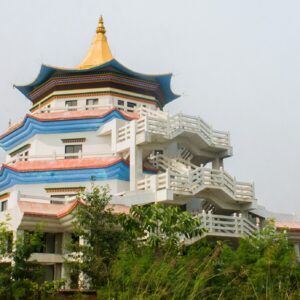 The Korean monastery in the monastic zone at Lumbini, Nepal